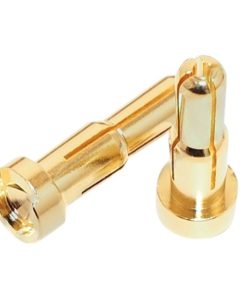 4 - 5,0 mm moški pozlačeni priključek, 2 kos