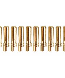 4 mm moških pozlačenih priključkov, 10 kos