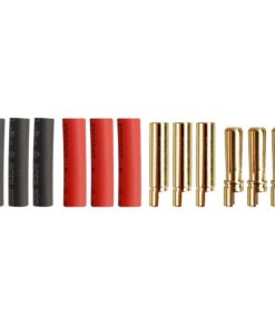 4 mm pozlačeni priključki, 3 par