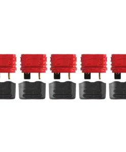 Deans-T ženski pozlačeni priključek, 5 kos s kapico