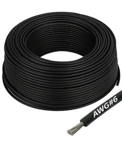 Silikonski kabel 6 AWG (16 mm2), črn, t.m.
