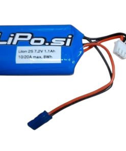 LiPo.si 2S 7,2V 18500 paket 1100 mAh – 10/20A