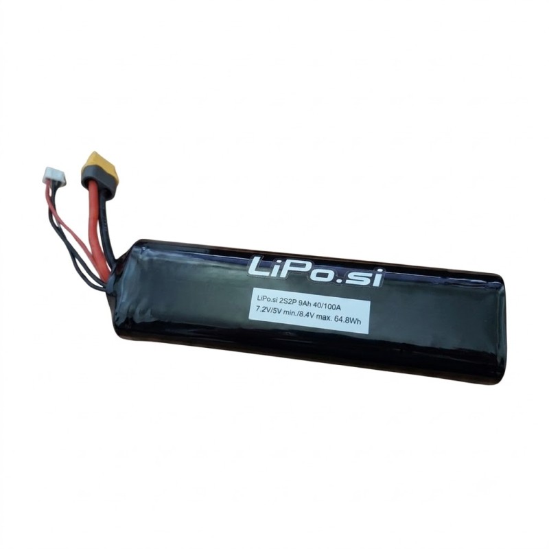LiPo.si 2S2P 7,2V 21700 paket 9000 mAh – 40/100A, XT60