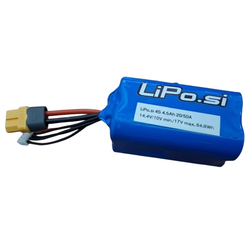 LiPo.si 4S 14,4V 21700 paket 4500 mAh – 20/50A, XT60