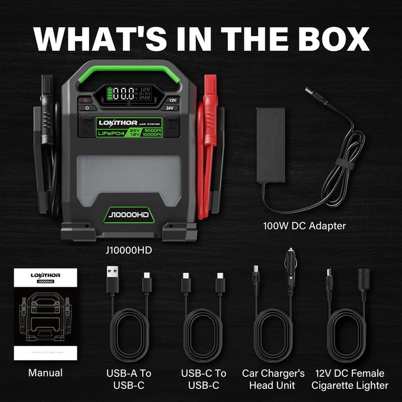 Lokithor J10000HD LiFePO₄ 12V/24V 256Wh 10000A - slika 6