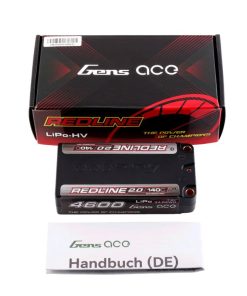Alternative view of Gens Ace Redline 2.0 4600mAh 2S1P 140C 7.4V, 5.0mm Shorty