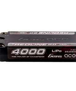 Gens Ace Redline 2.0 4000mAh 2S1P 140C 7.4V, 5.0mm Shorty