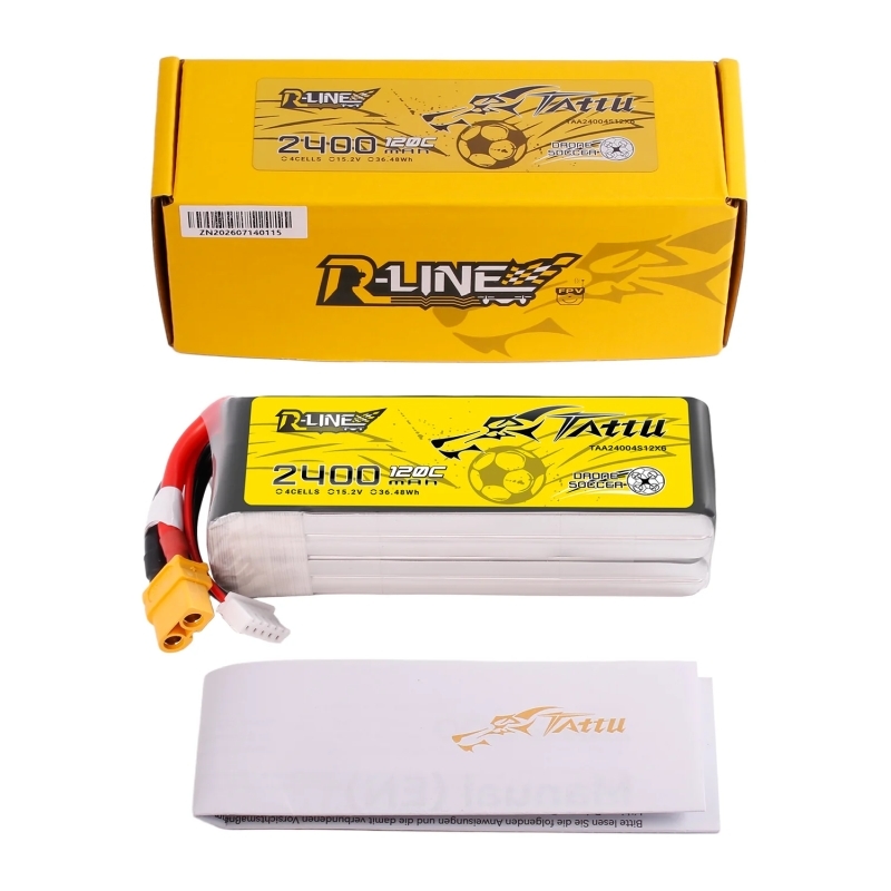 Tattu R-Line 2400mAh 4S1P 15.2V 120C LiHV, XT60 - slika 2