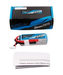 Alternative view of Gens Ace Sport F5J 550mAh 3S1P 80C 11.1V, brez priključka