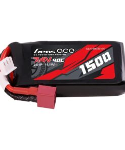 Gens Ace 1500mAh 2S1P 40C 7.4V, Deans-T